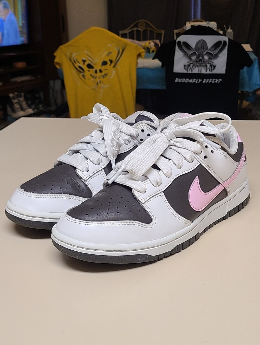 Nike Dunk Low Summit White Pink Foam casual skateboard sneakers size 9.5